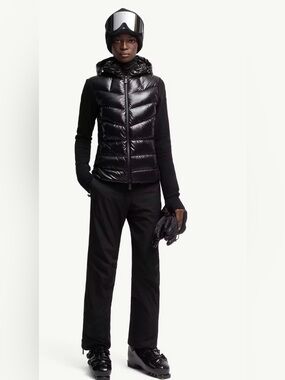 Moncler Grenoble Women's Black Quilted Hooded Puffer Jacket